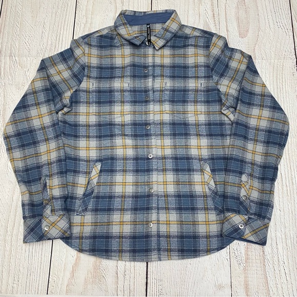 Kuhl Tops - Kuhl Blue and Yellow Plaid Button Down Shirt Medium